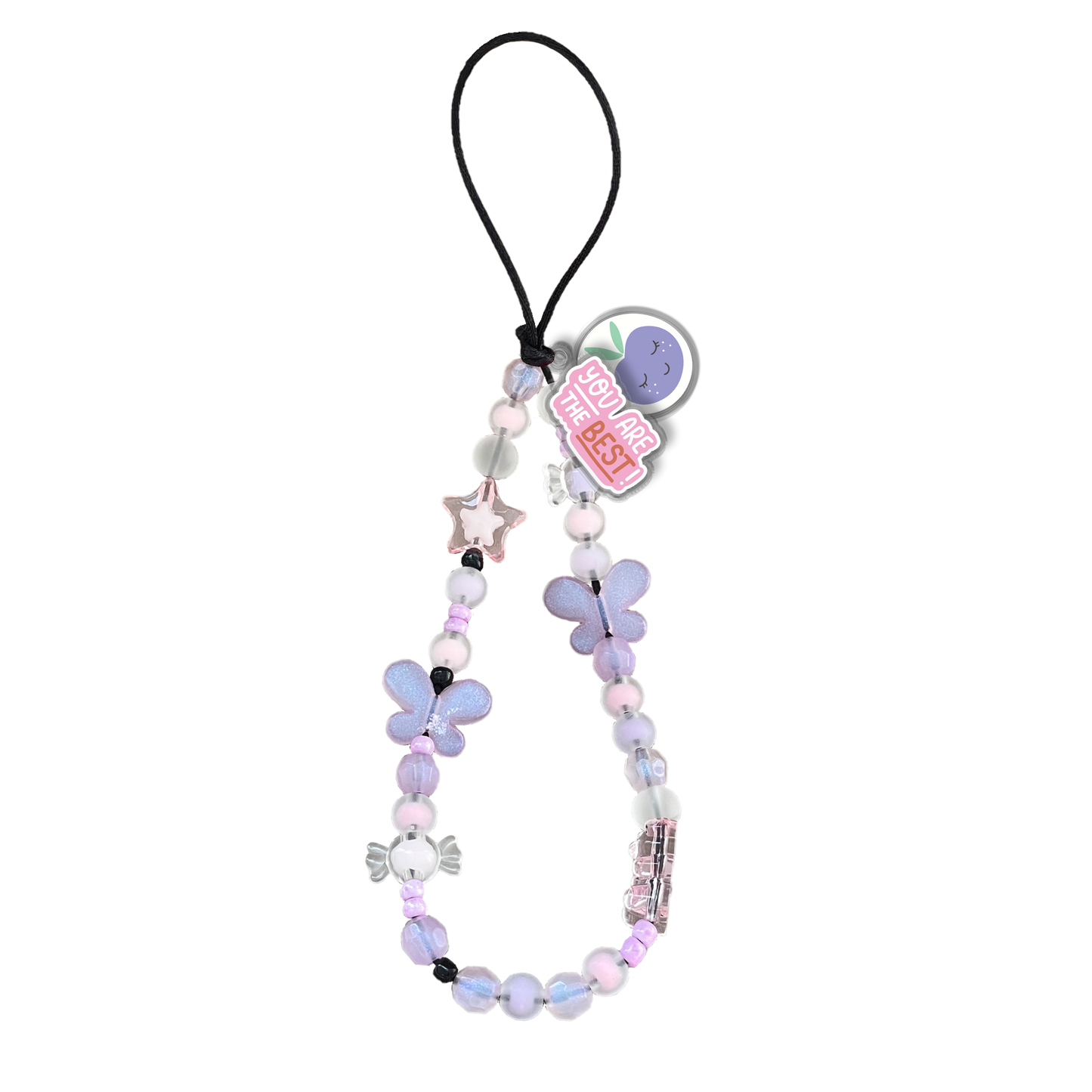 Beaded Strap with Acrylic Charm - You are the Best 2.0