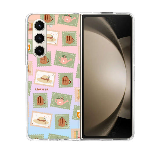 Android Flip / Fold Rearguard Holo - Cottagecore Stamps