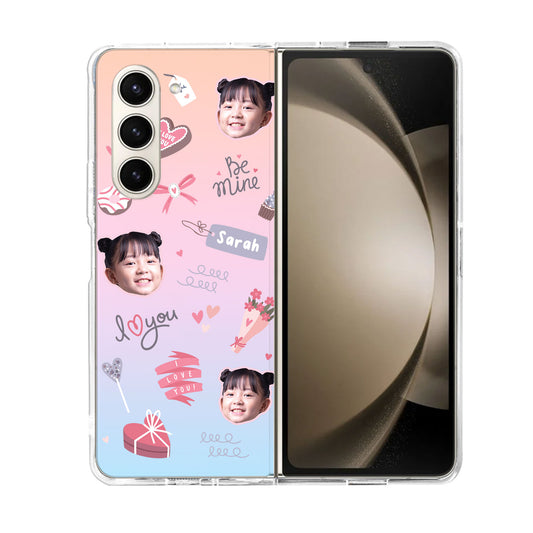 Android Flip / Fold Rearguard Holo - Face Grid Lovely