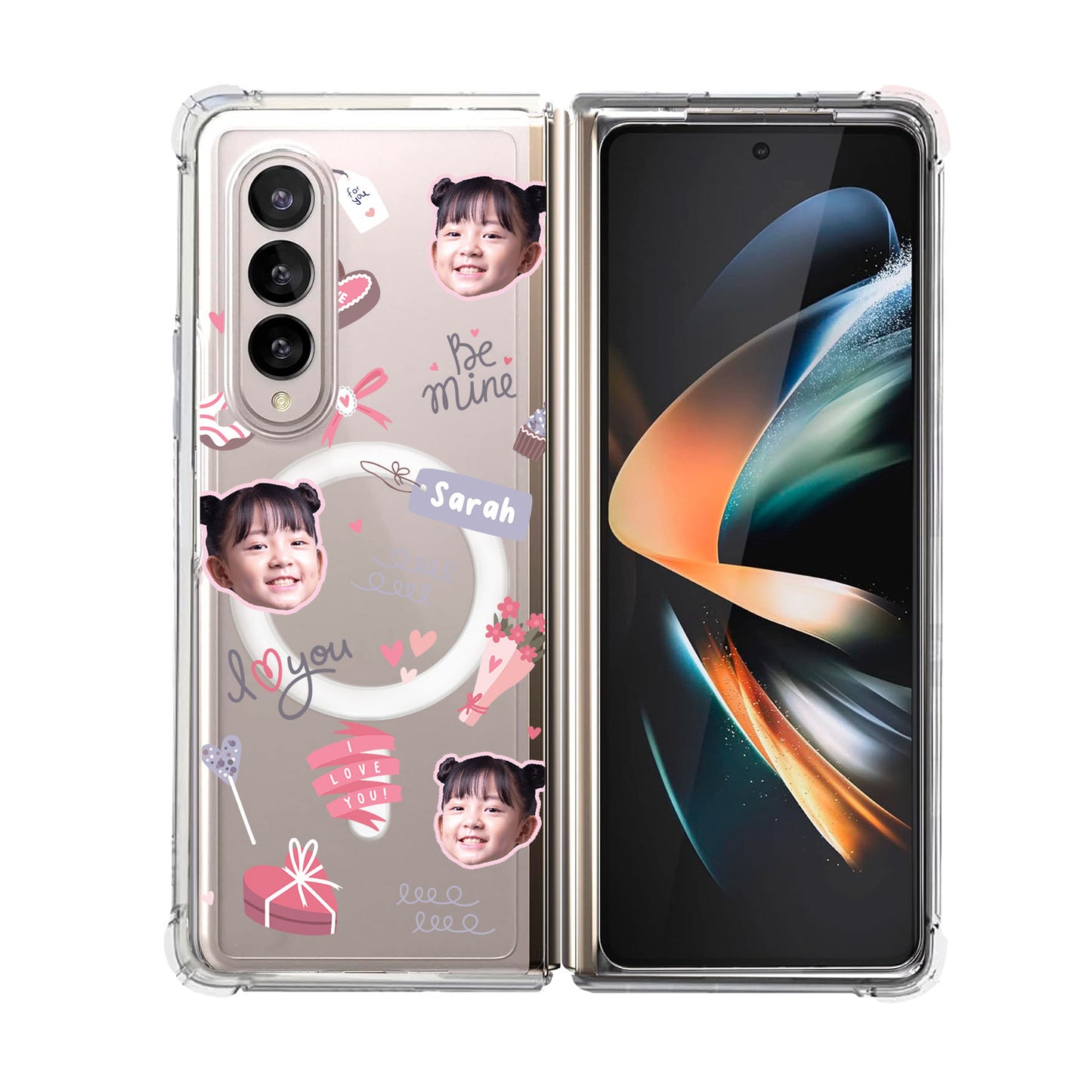 Android Flip / Fold Rearguard Hybrid - Face Grid Lovely