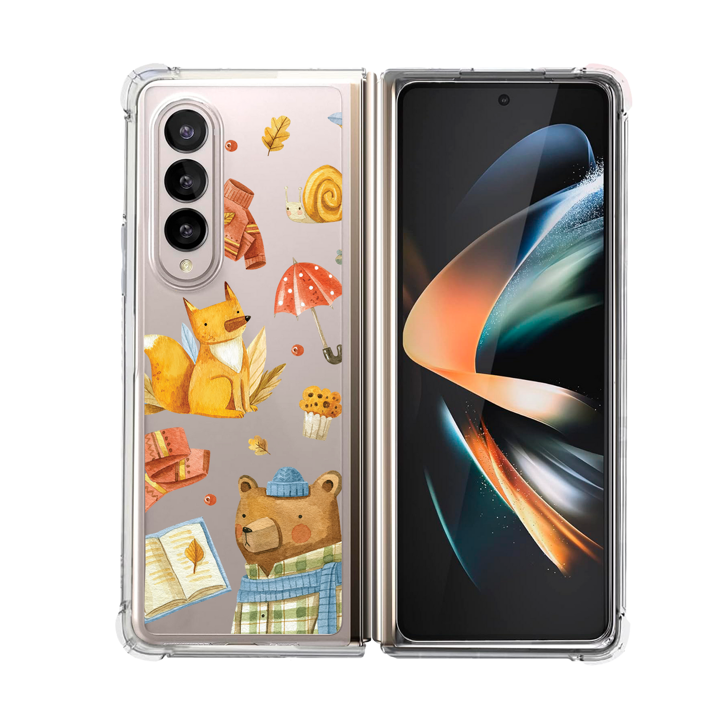 Android Flip / Fold Rearguard Hybrid - Bear and Fox