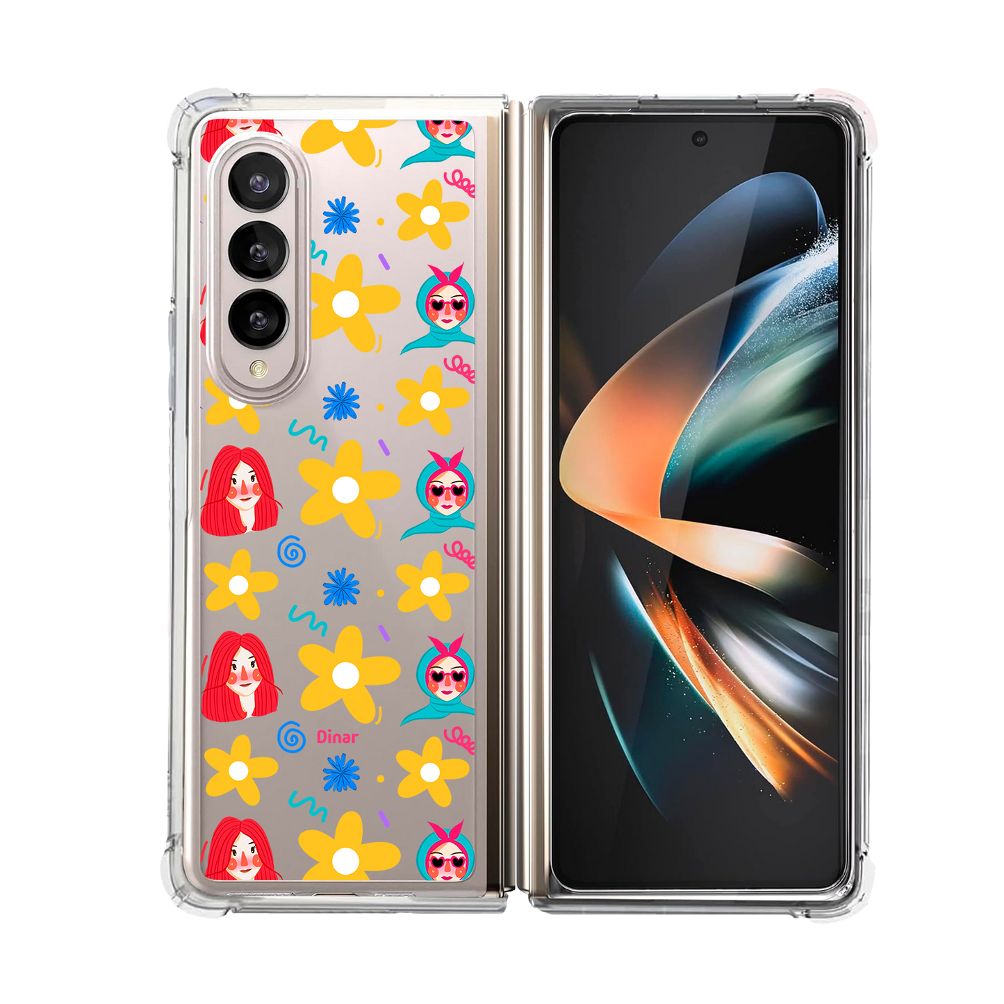 Android Flip / Fold Rearguard Hybrid - Daisy Faces