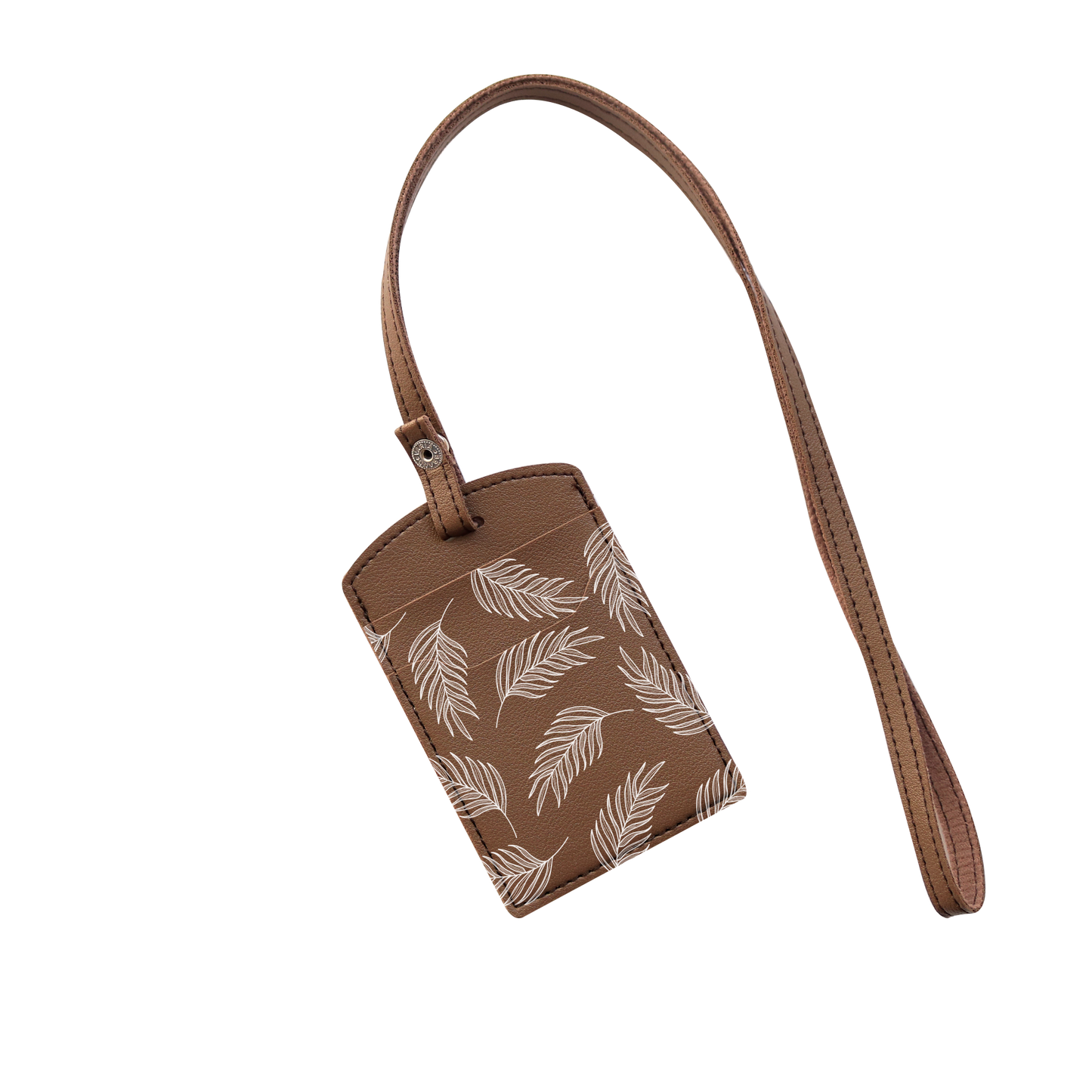 Vegan Leather Lanyard - Sketchy Tropical