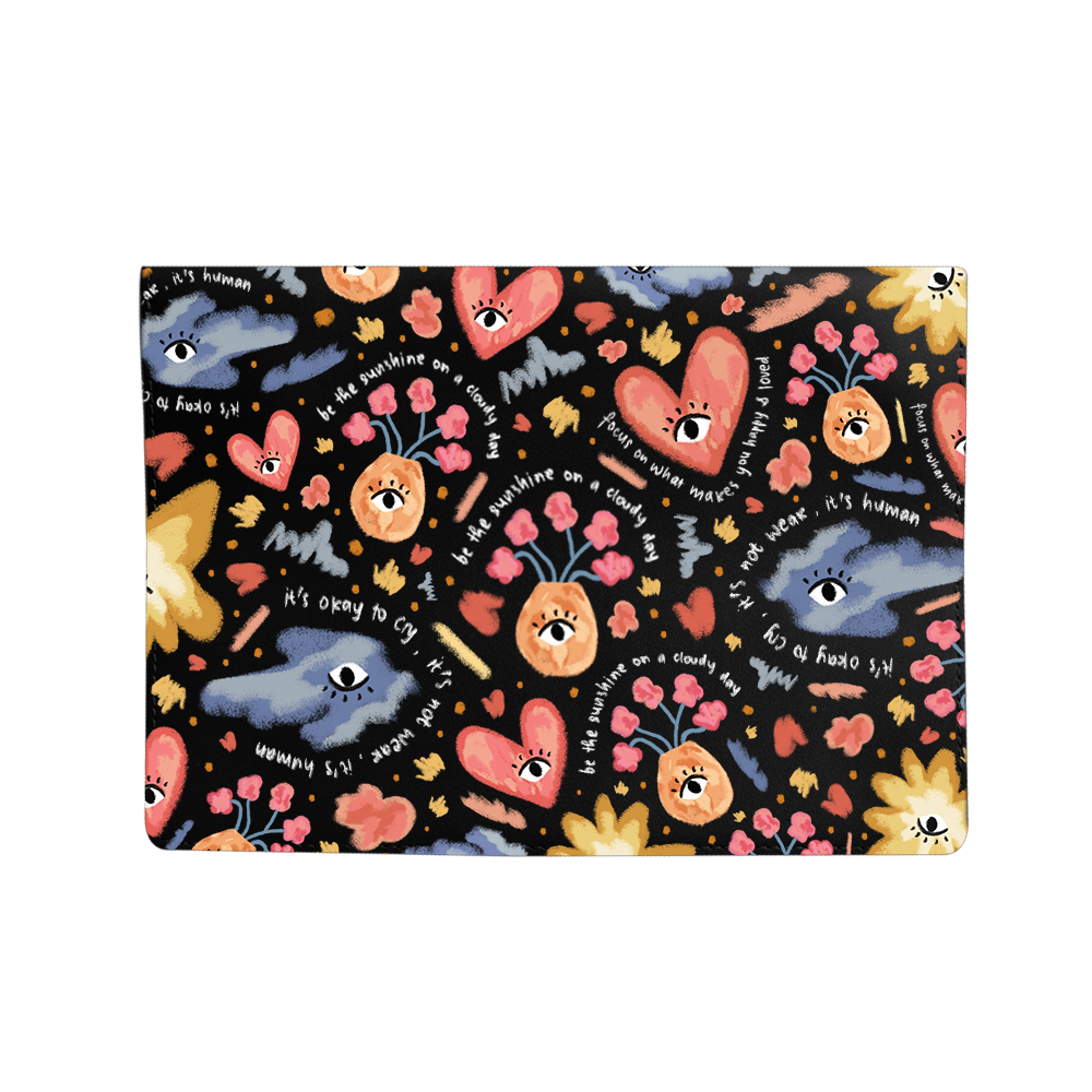 Vegan Leather Sleeve - Abstract Lovers