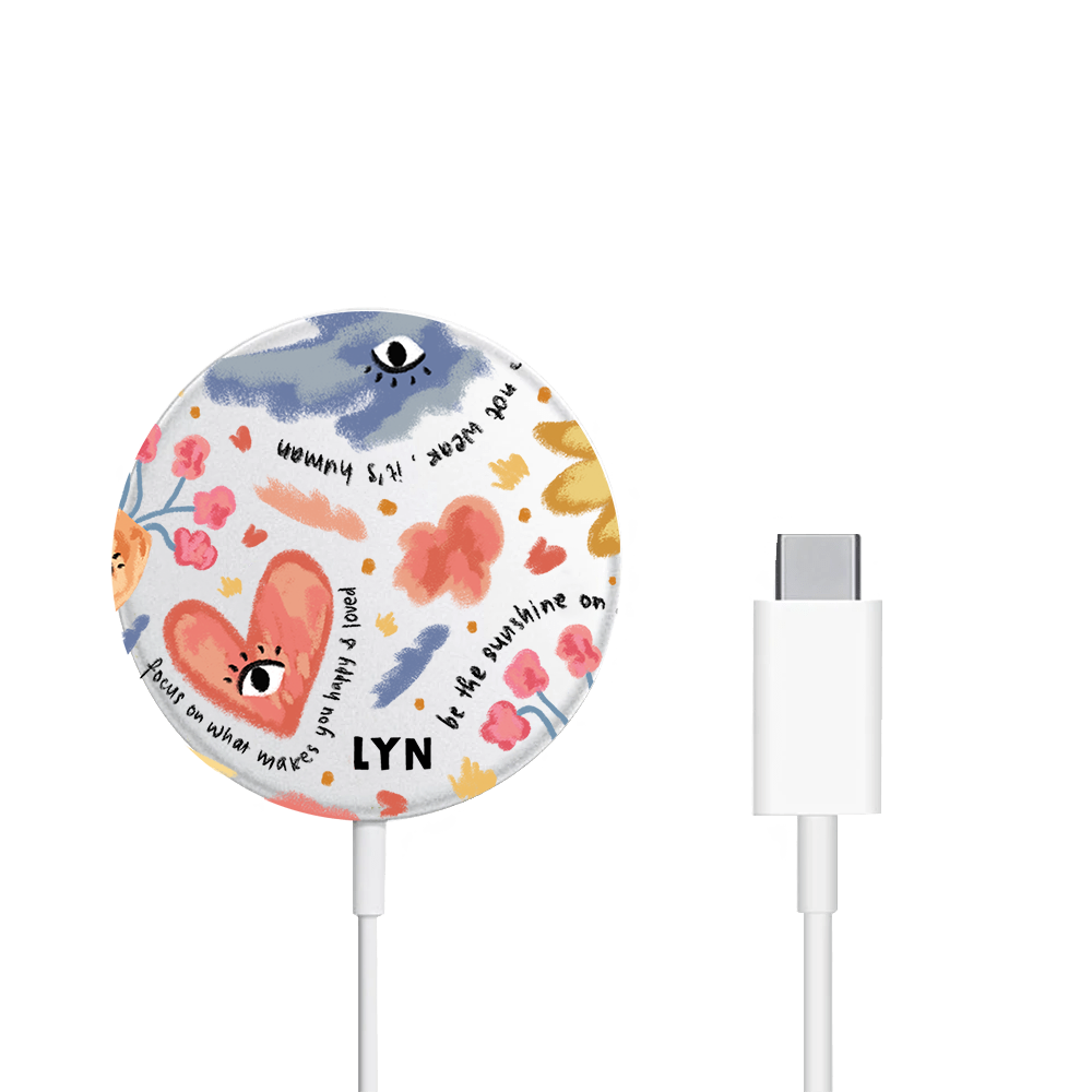 Magnetic Wireless Charger - Abstract Lovers