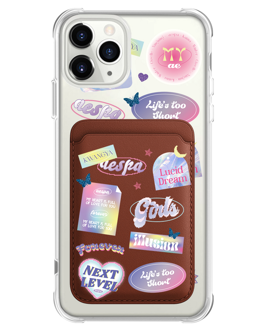 iPhone Magnetic Wallet Case - Aespa Girls Pack