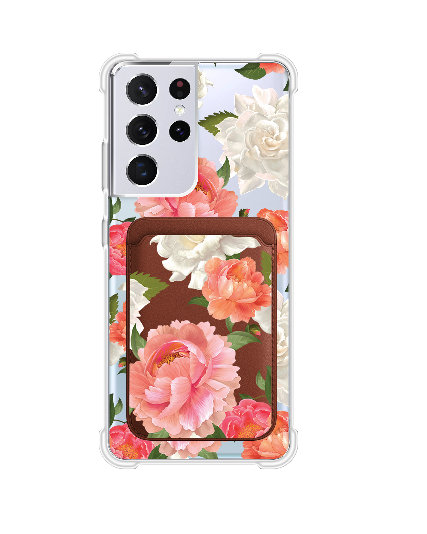 Android Magnetic Wallet Case - August Peony