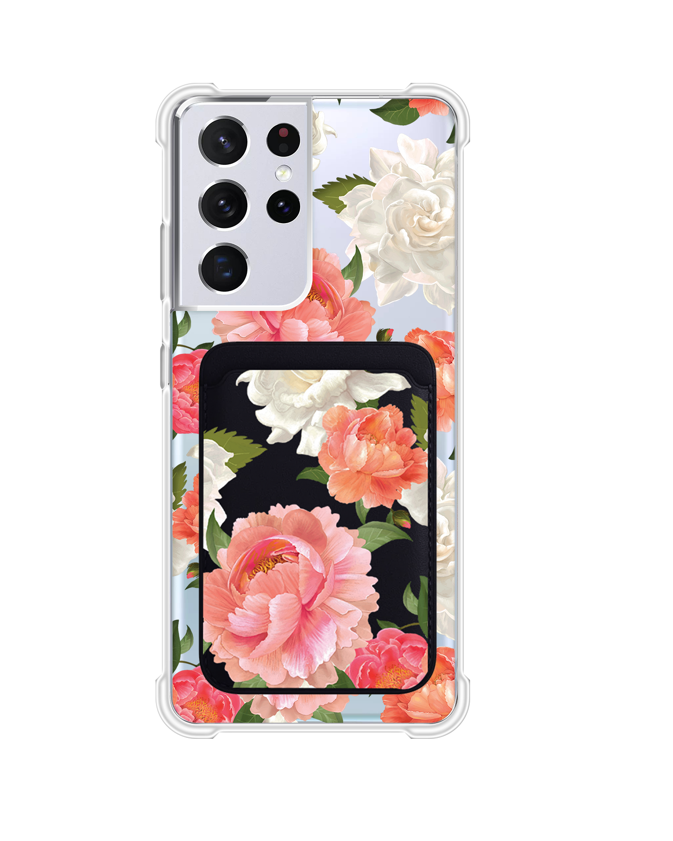 Android Magnetic Wallet Case - August Peony