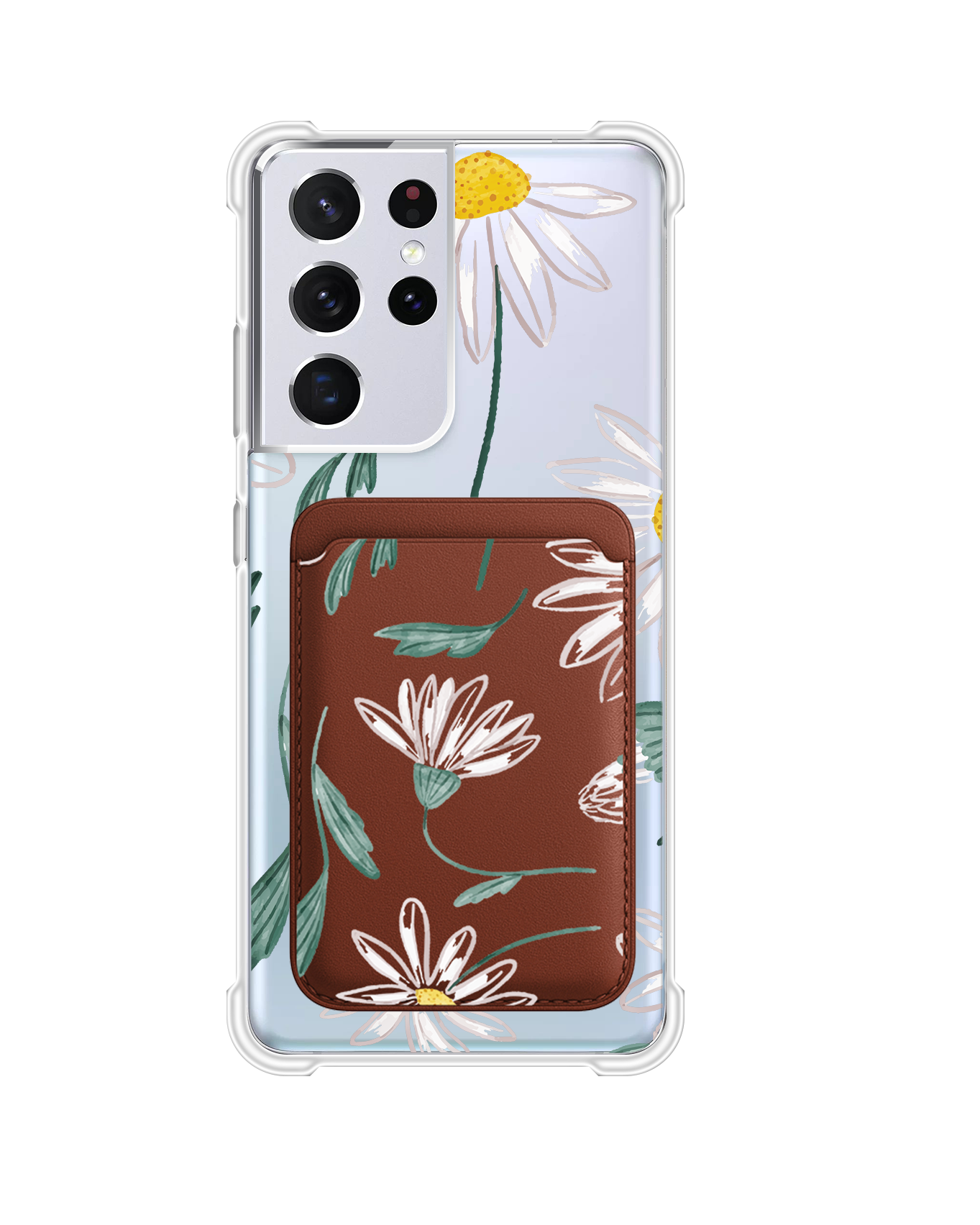 Android Magnetic Wallet Case - April Daisy