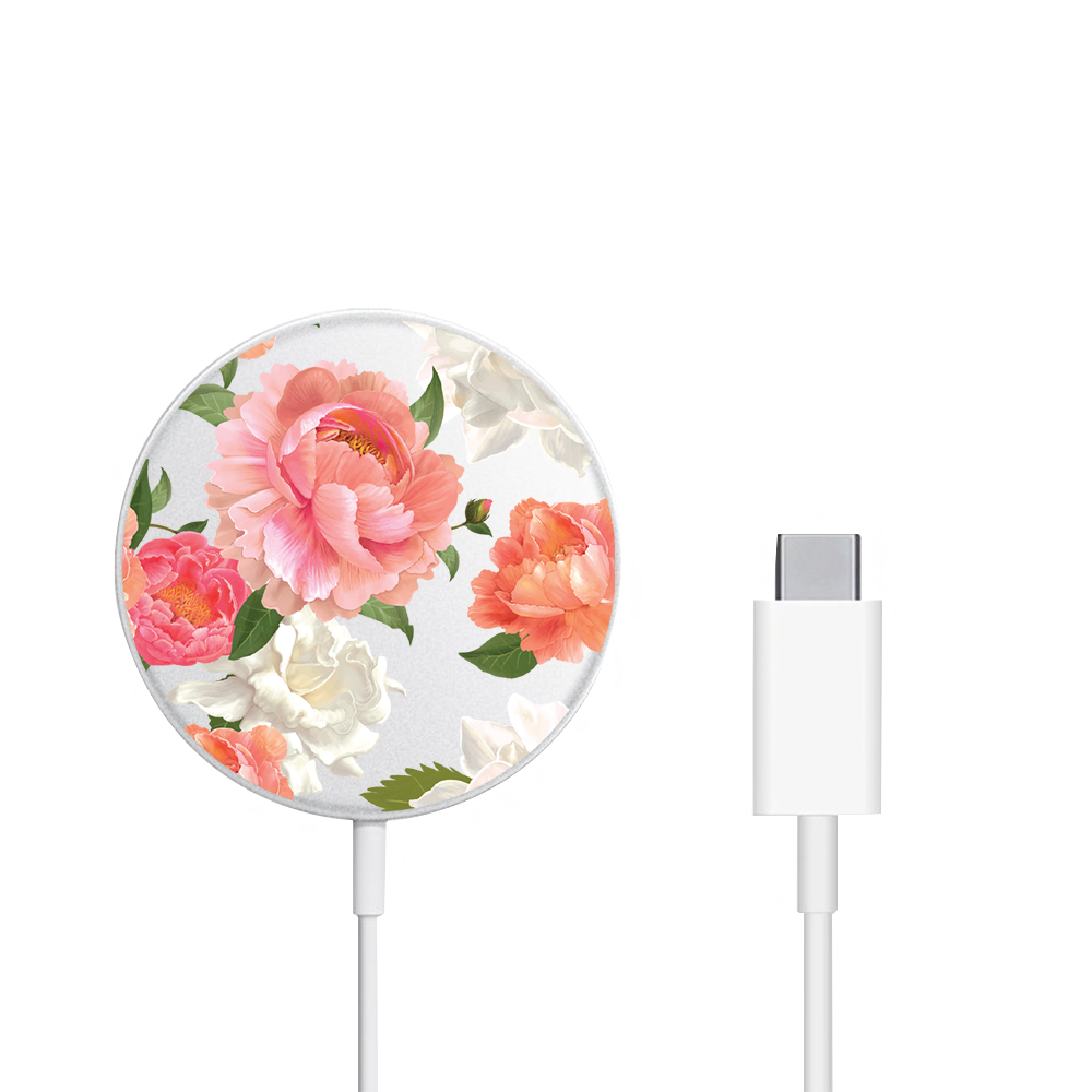 Magnetic Wireless Charger - August Peony