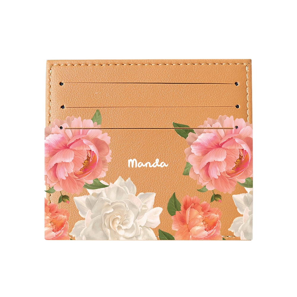 6 Slots Card Holder - August Peony