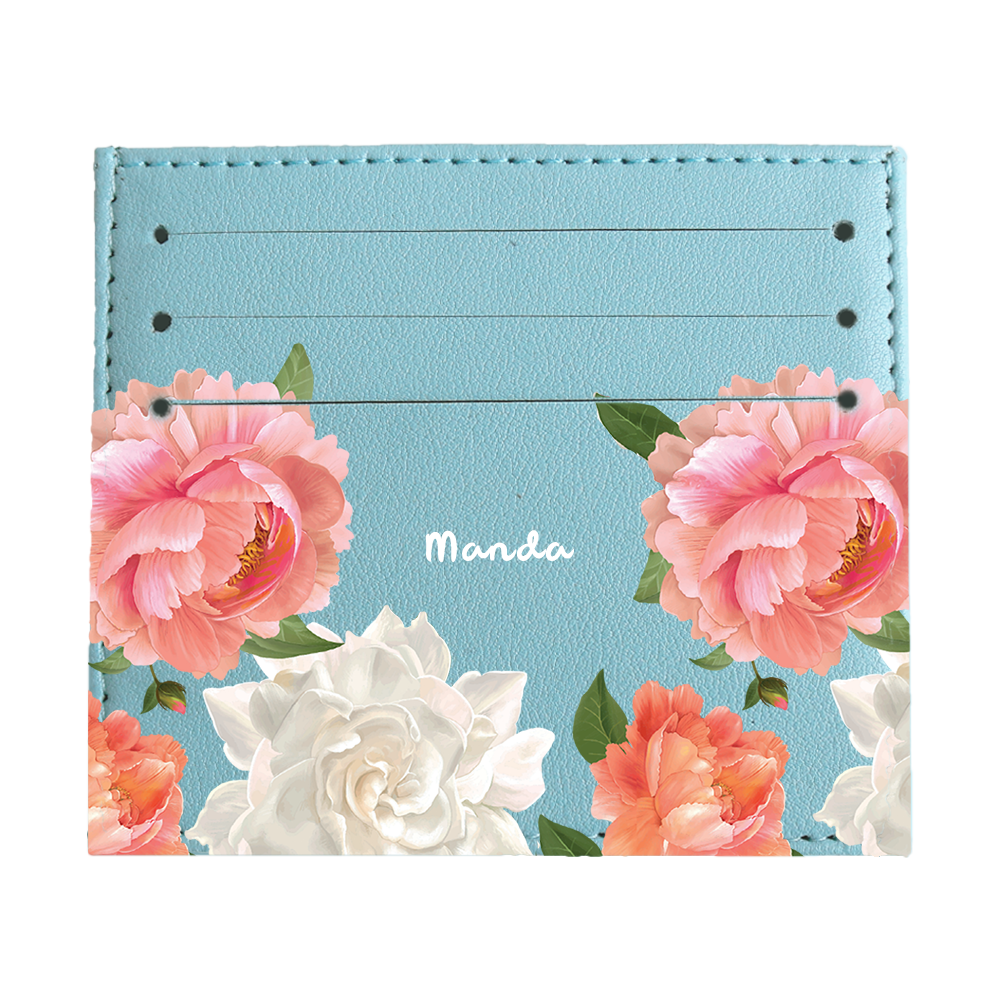 6 Slots Card Holder - August Peony