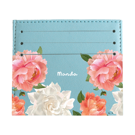 6 Slots Card Holder - August Peony