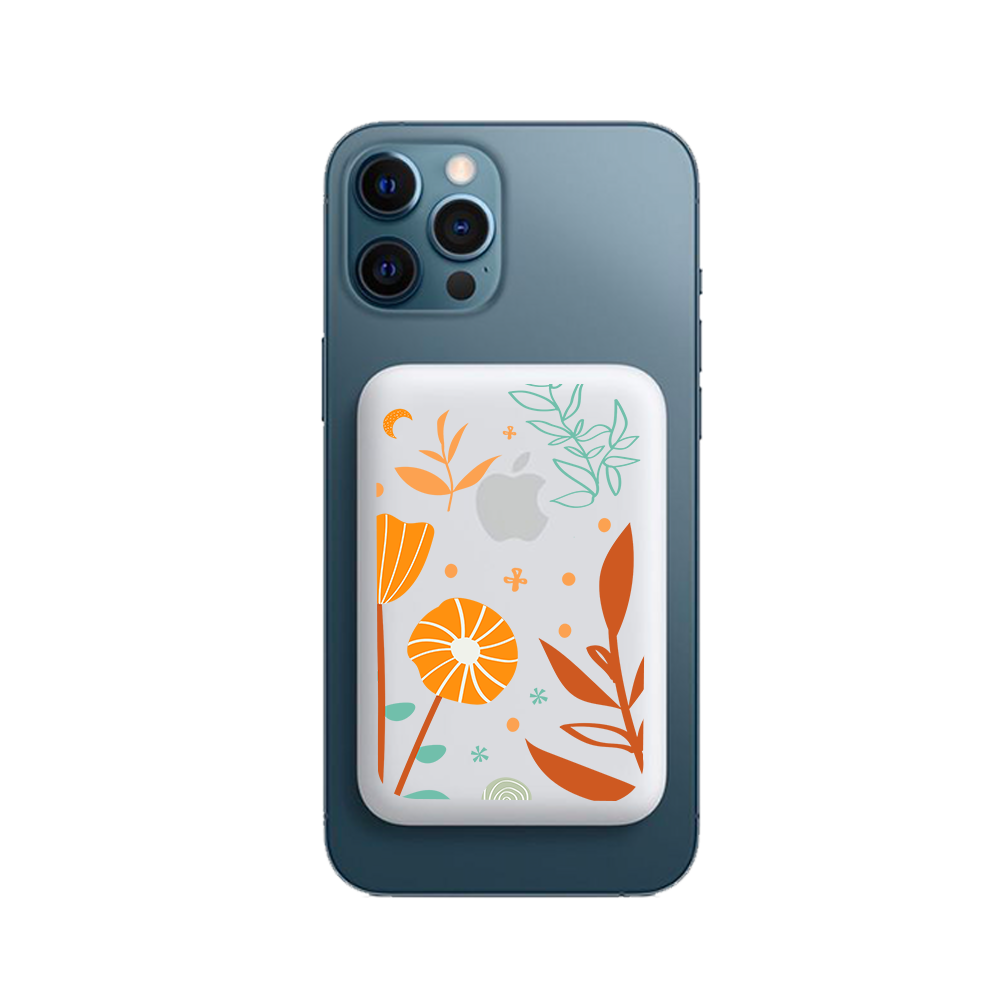 Magnetic Wireless Powerbank - Autumn Botanical
