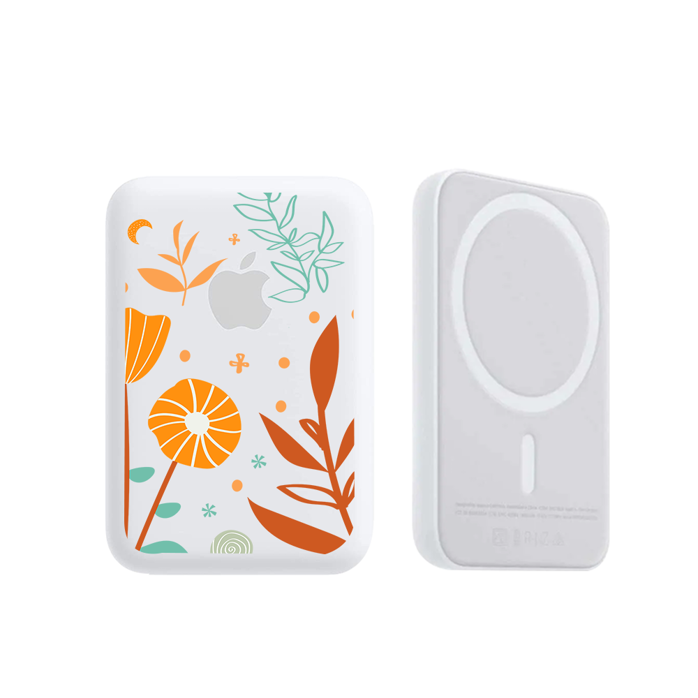 Magnetic Wireless Powerbank - Autumn Botanical