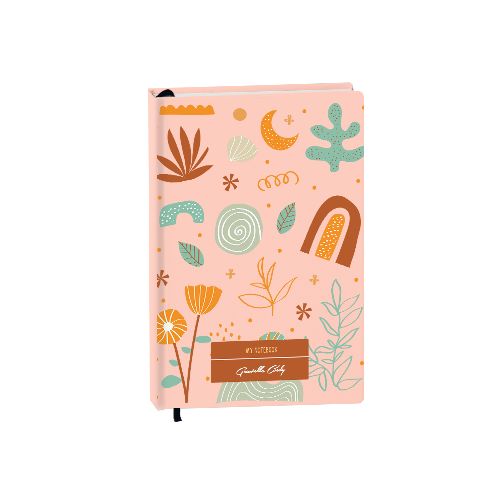 Hardcover Bookpaper Journal - Autumn Botanical (with Elastic Band & Bookmark)