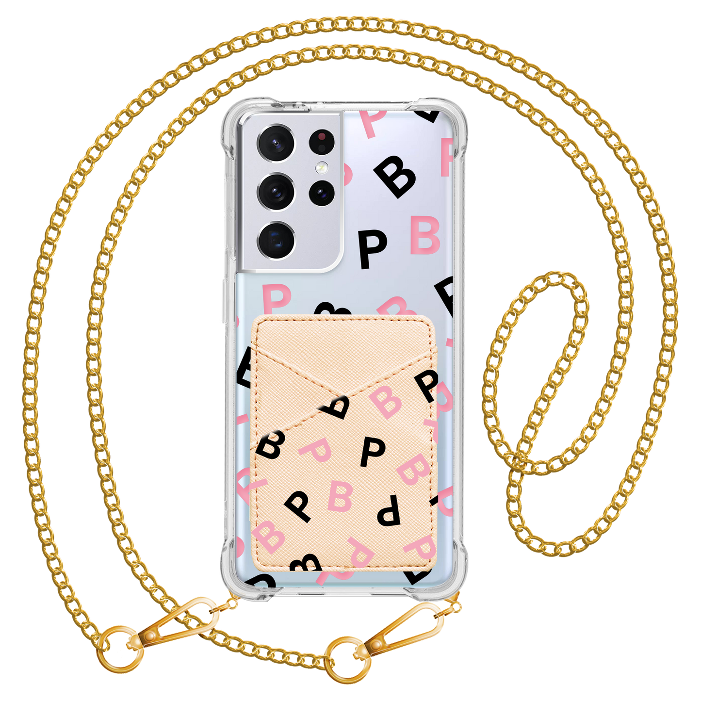 Android Phone Wallet Case - Blackpink Monogram