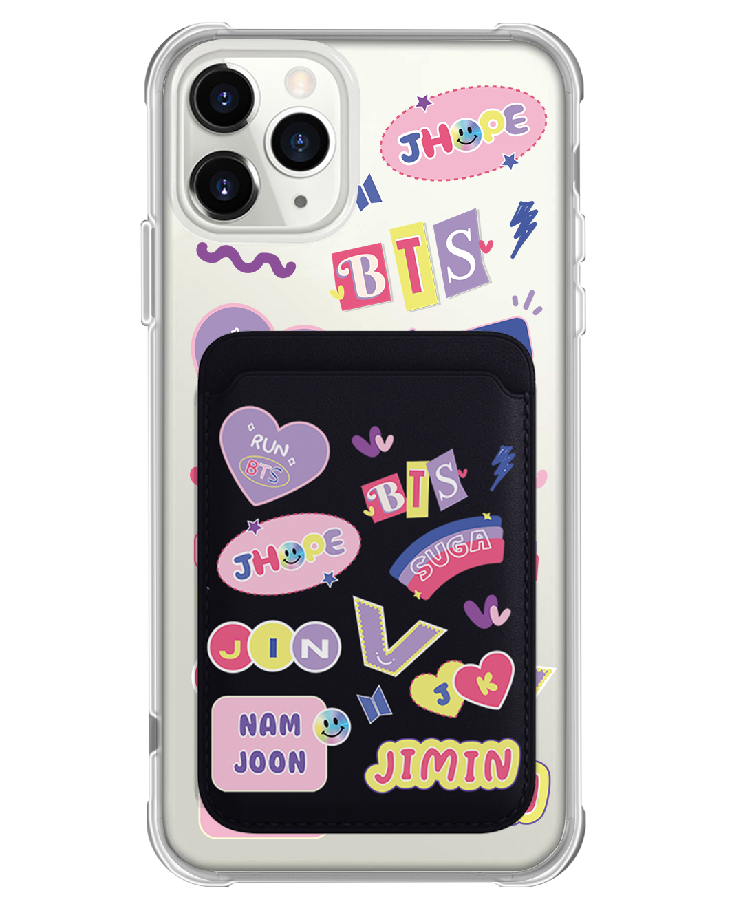 iPhone Magnetic Wallet Case - BTS Members