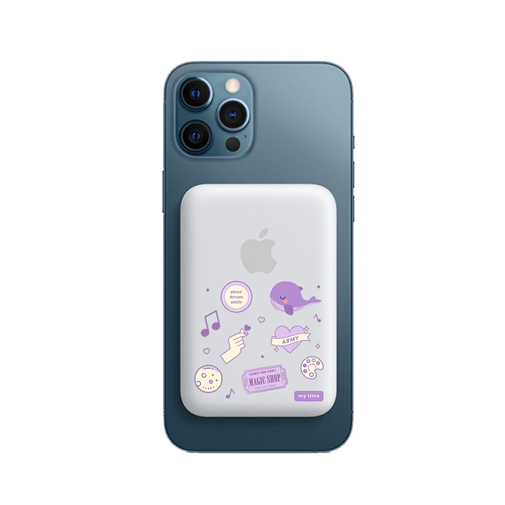 Magnetic Wireless Powerbank - BTS Sticker Pack