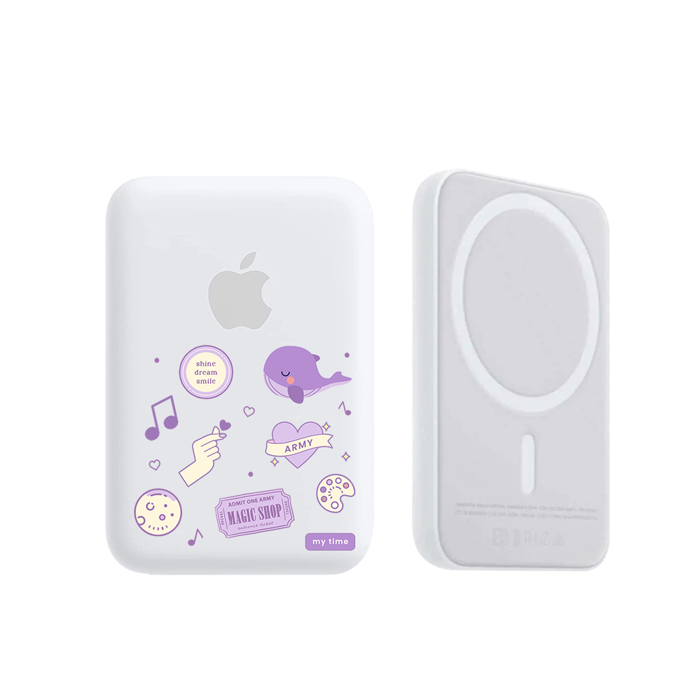 Magnetic Wireless Powerbank - BTS Sticker Pack