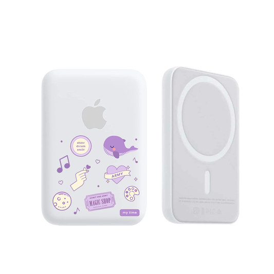 Magnetic Wireless Powerbank - BTS Sticker Pack
