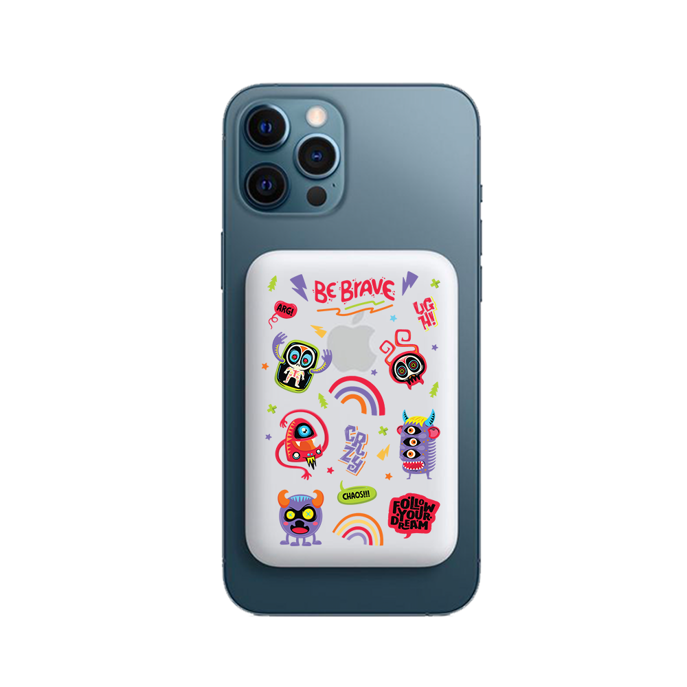 Magnetic Wireless Powerbank - Baby Monster