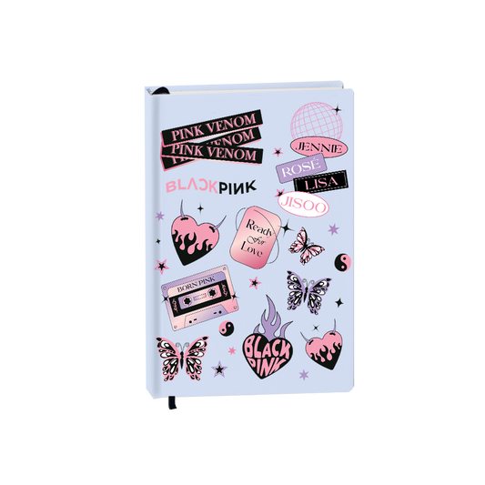 Hardcover Bookpaper Journal - Blackpink Born Pink (with Elastic Band & Bookmark)