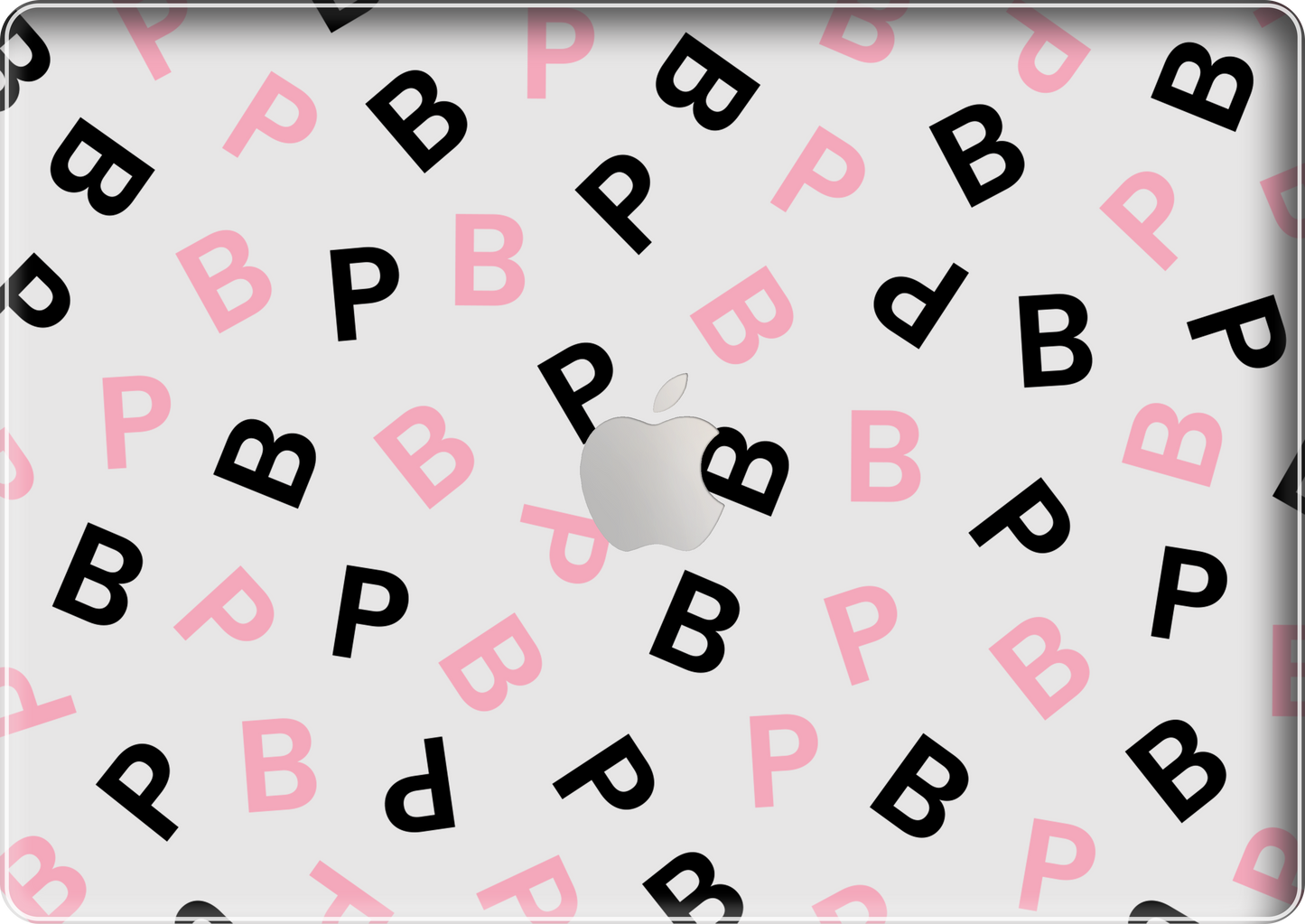 Macbook Snap Case - Blackpink Monogram