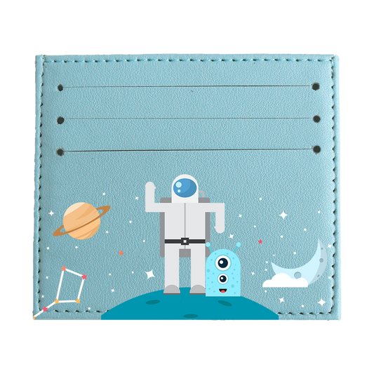 6 Slots Card Holder - Blue Alien
