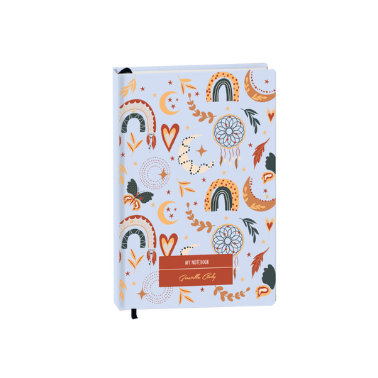 Hardcover Bookpaper Journal - Boho 3.0 (with Elastic Band & Bookmark)
