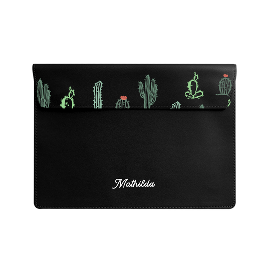 Vegan Leather Sleeve - Cactus