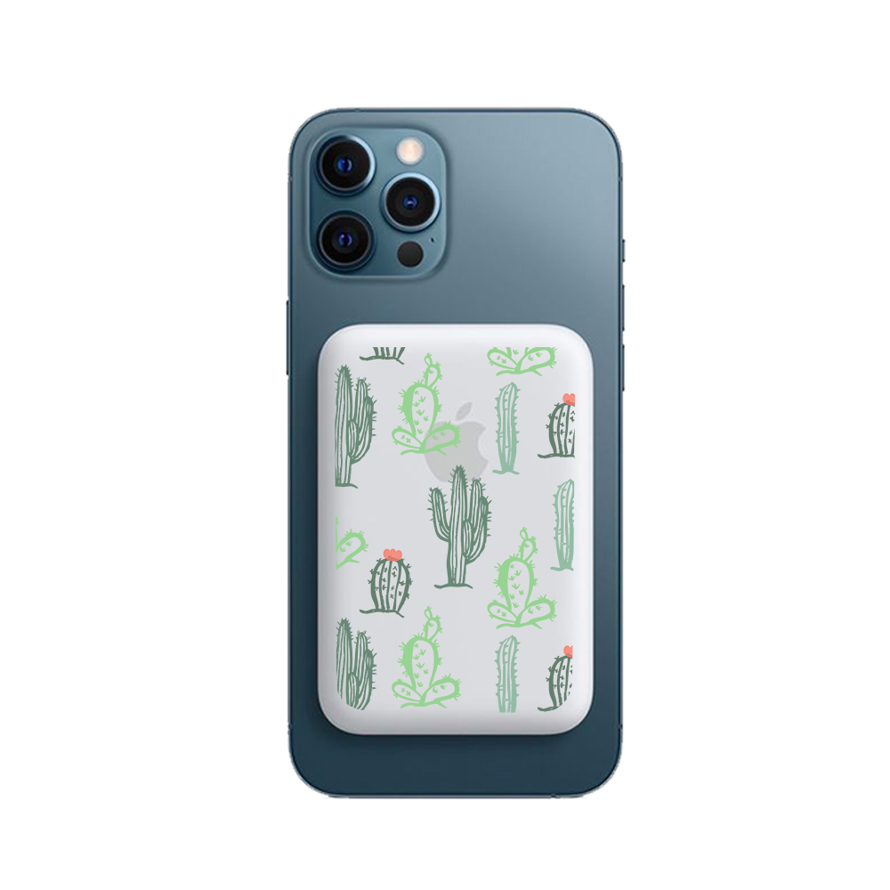 Magnetic Wireless Powerbank - Cactus