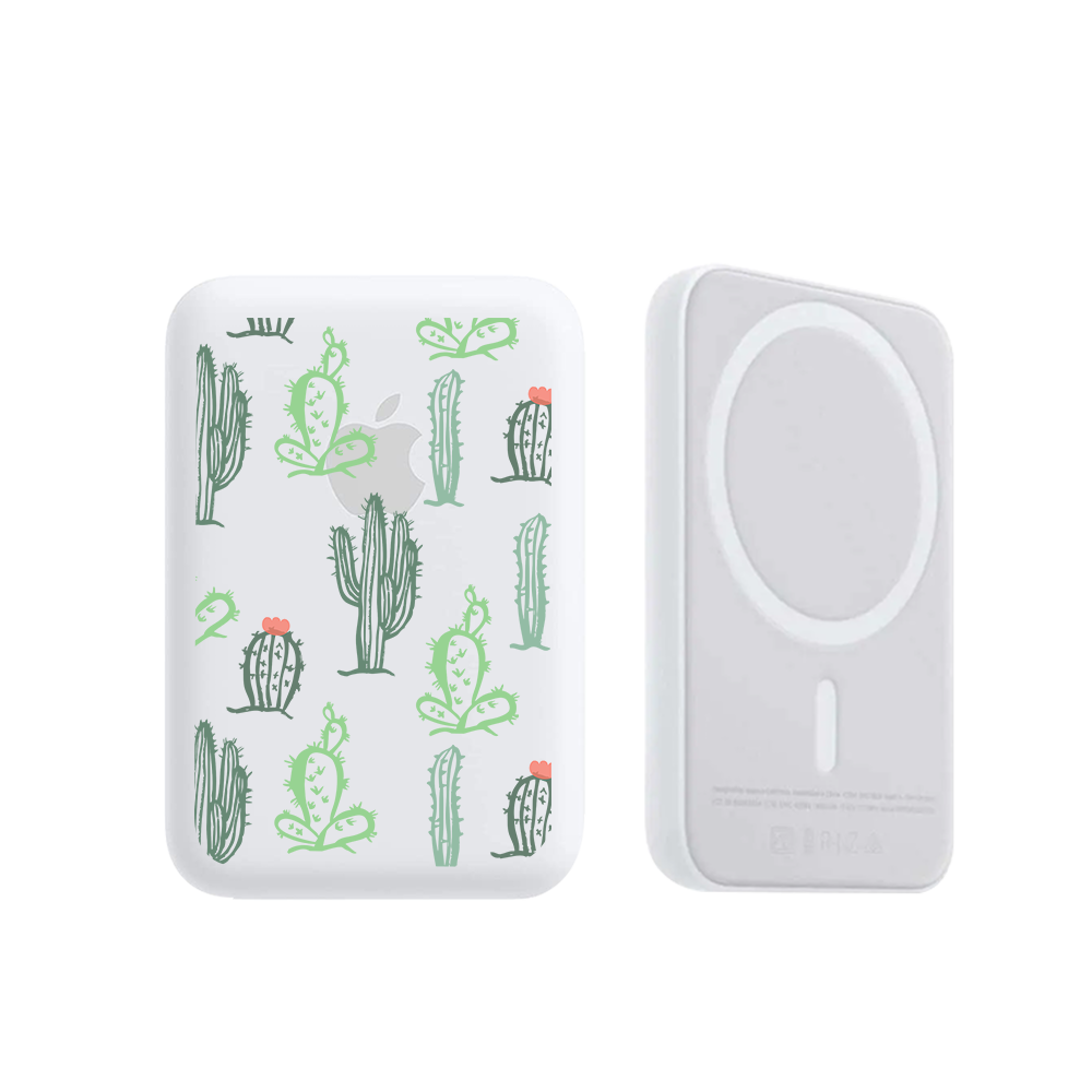 Magnetic Wireless Powerbank - Cactus