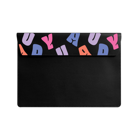 Vegan Leather Sleeve - Chubby Monogram