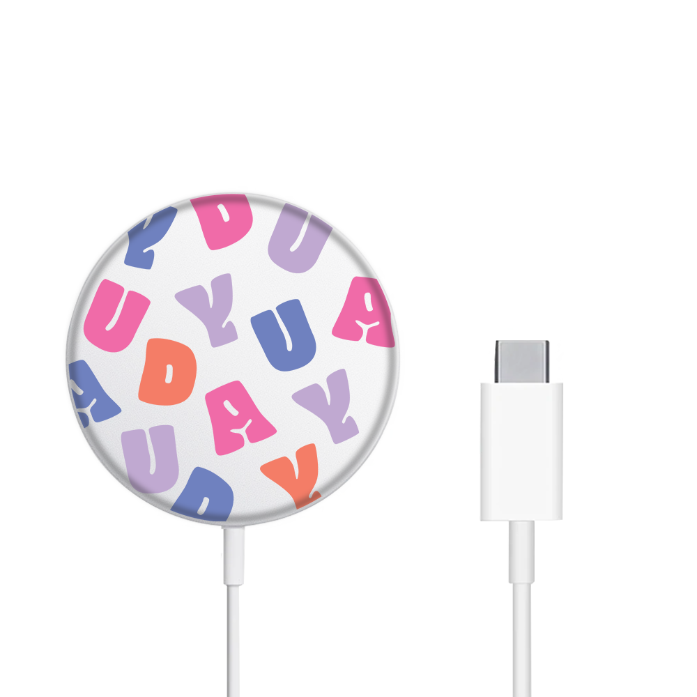 Magnetic Wireless Charger - Chubby Monogram