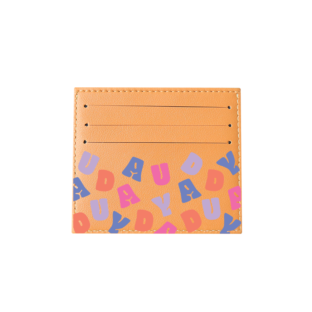 6 Slots Card Holder - Chubby Monogram