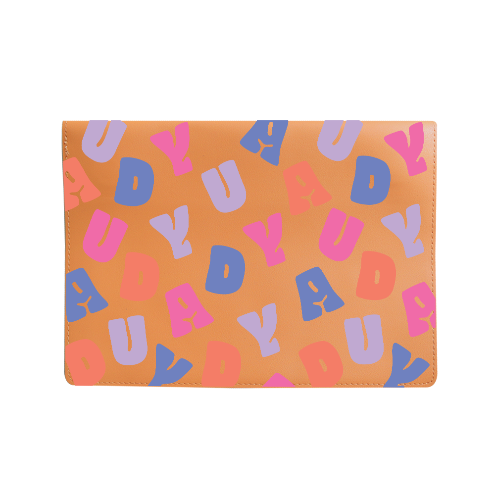 Vegan Leather Sleeve - Chubby Monogram