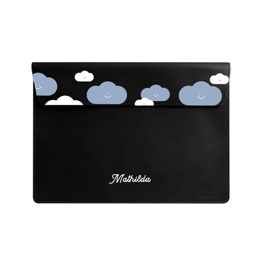 Vegan Leather Sleeve - Clouds