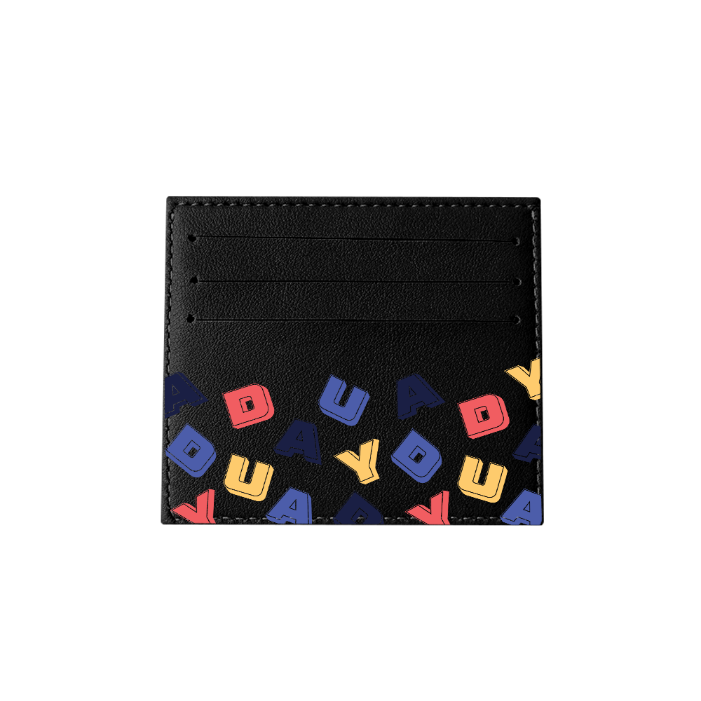 6 Slots Card Holder - Cool Monogram