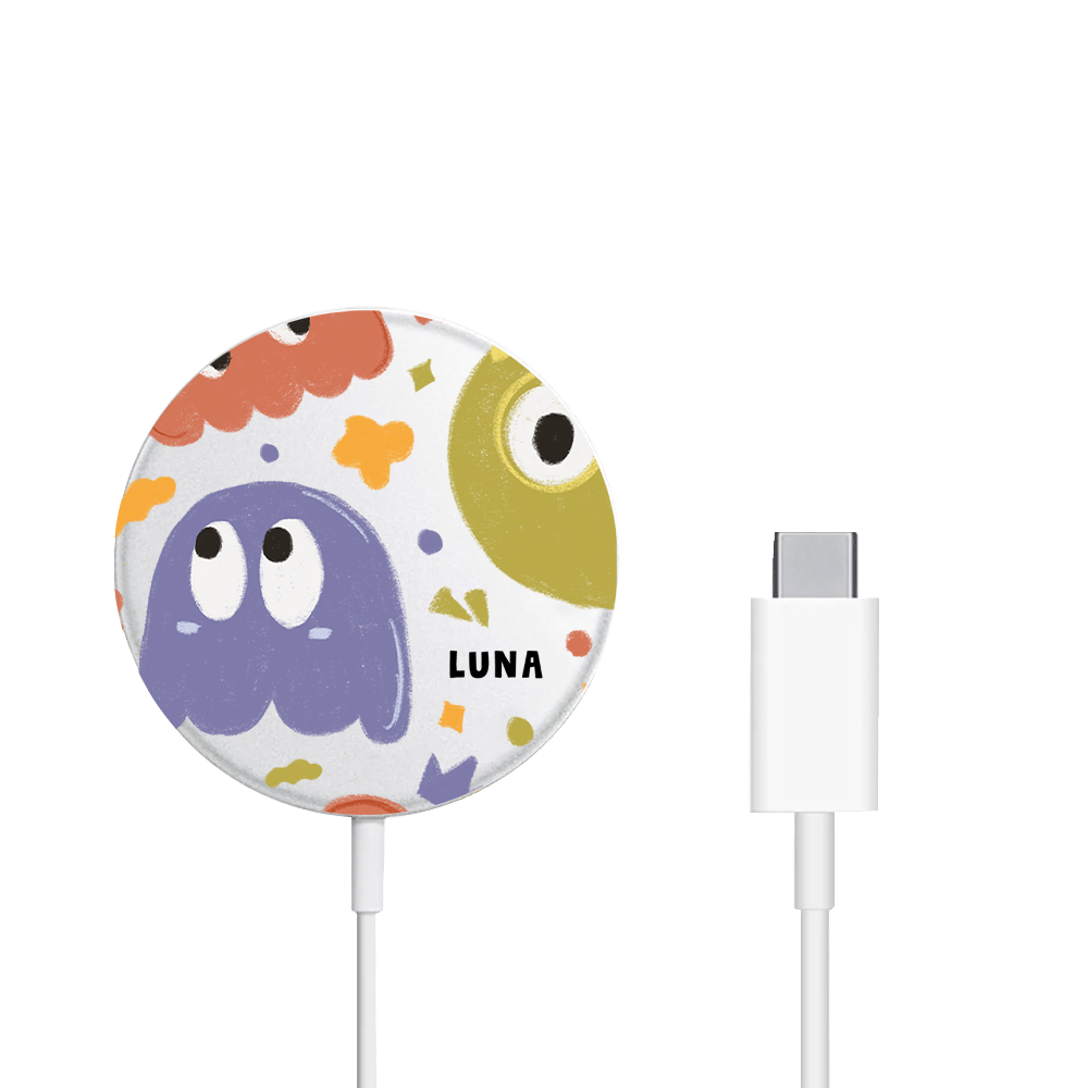 Magnetic Wireless Charger - Cute Monster 1.0