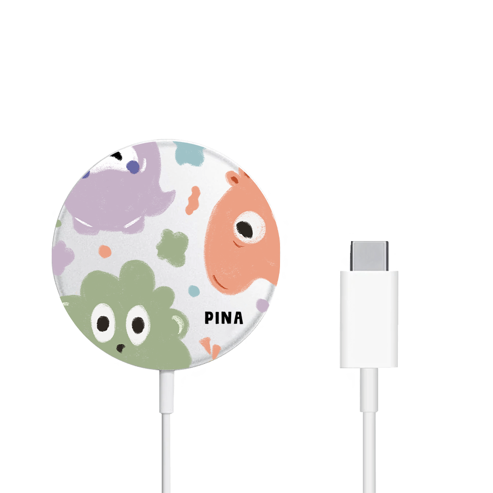 Magnetic Wireless Charger - Cute Monster 2.0