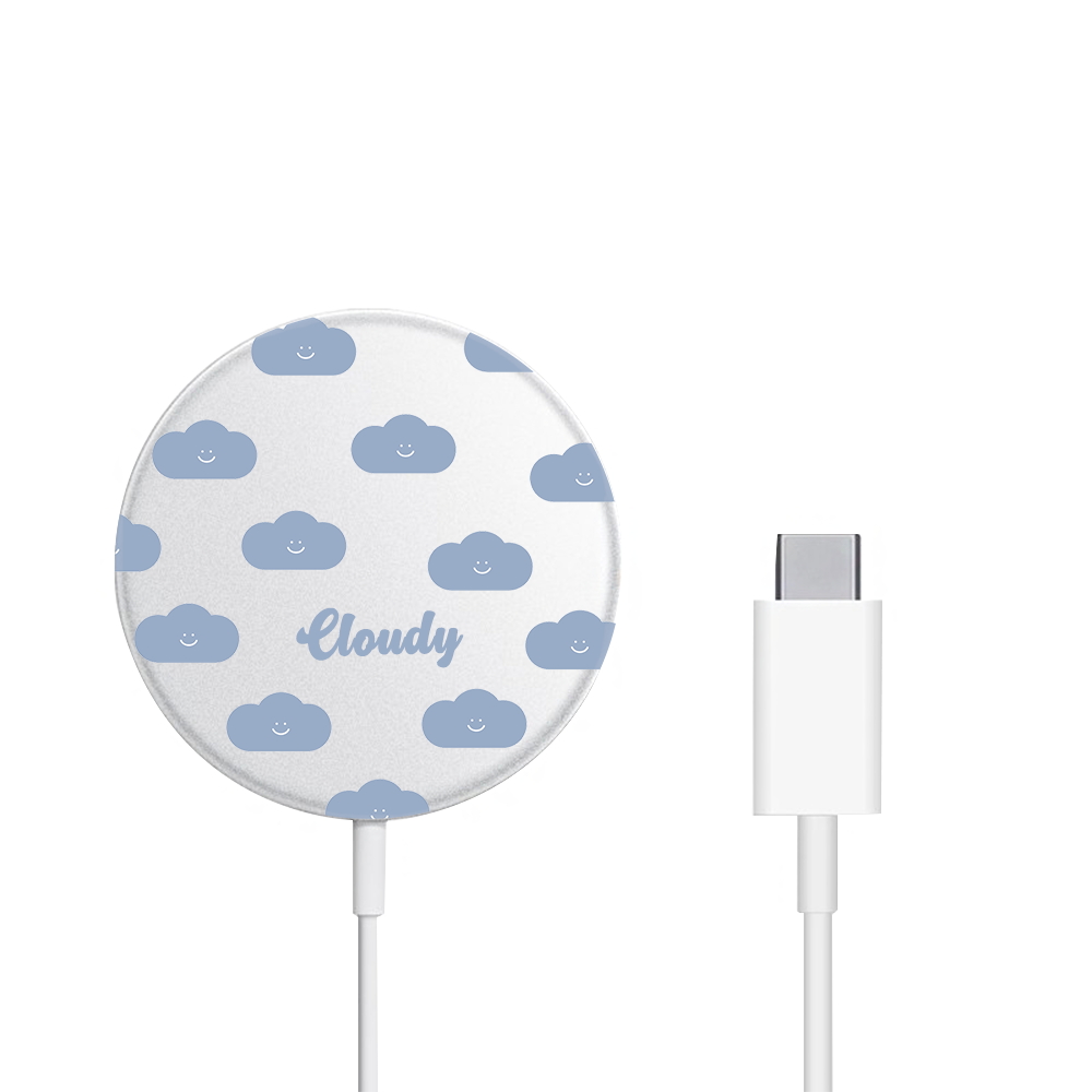Magnetic Wireless Charger - Dark Clouds