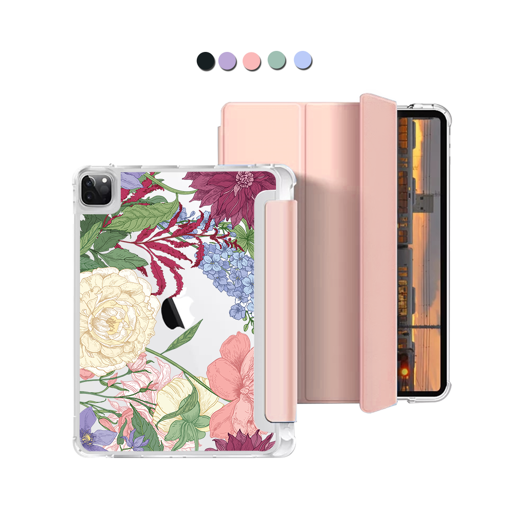iPad Macaron Flip Cover - July Delphinium