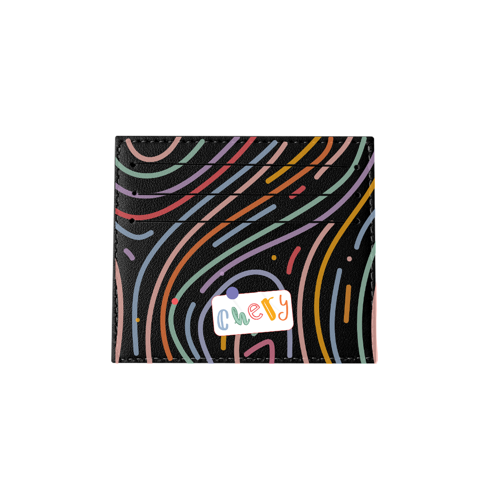 6 Slots Card Holder - Doodle 2.0 Monogram