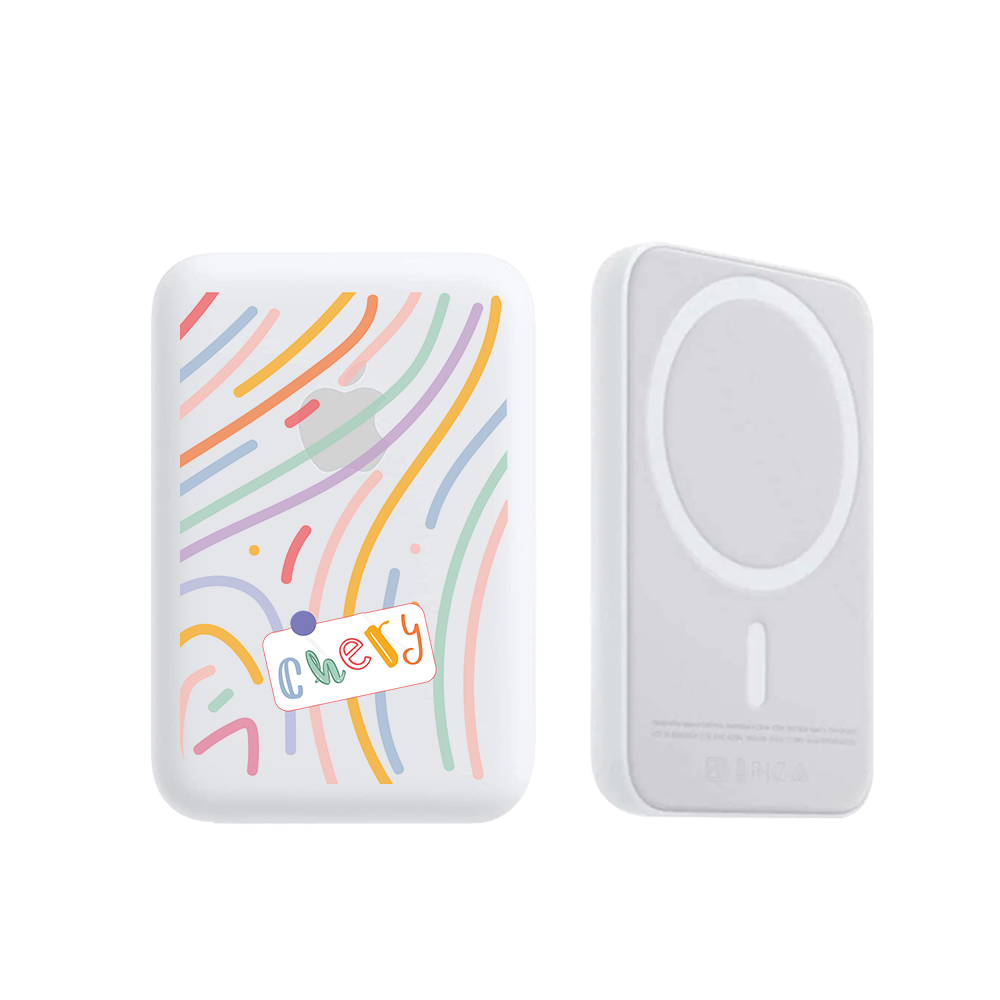 Magnetic Wireless Powerbank - Doodle 2.0 Monogram