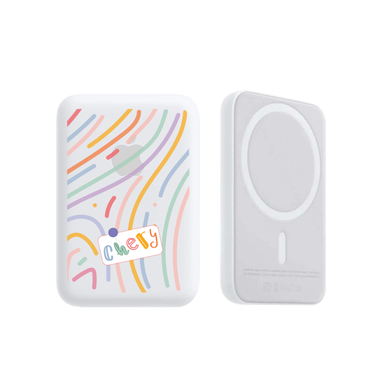 Magnetic Wireless Powerbank - Doodle 2.0 Monogram