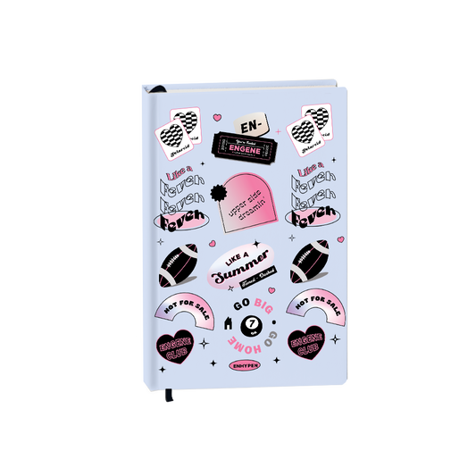 Hardcover Bookpaper Journal - Enhypen (with Elastic Band & Bookmark)