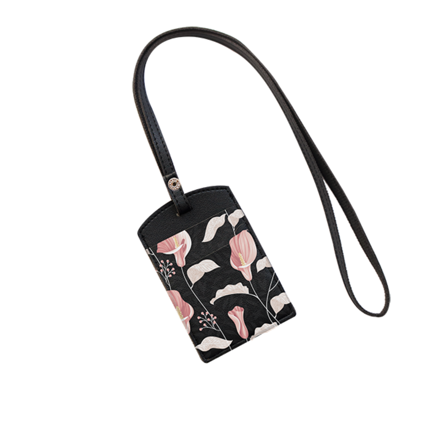 Vegan Leather Lanyard - Easter Lily