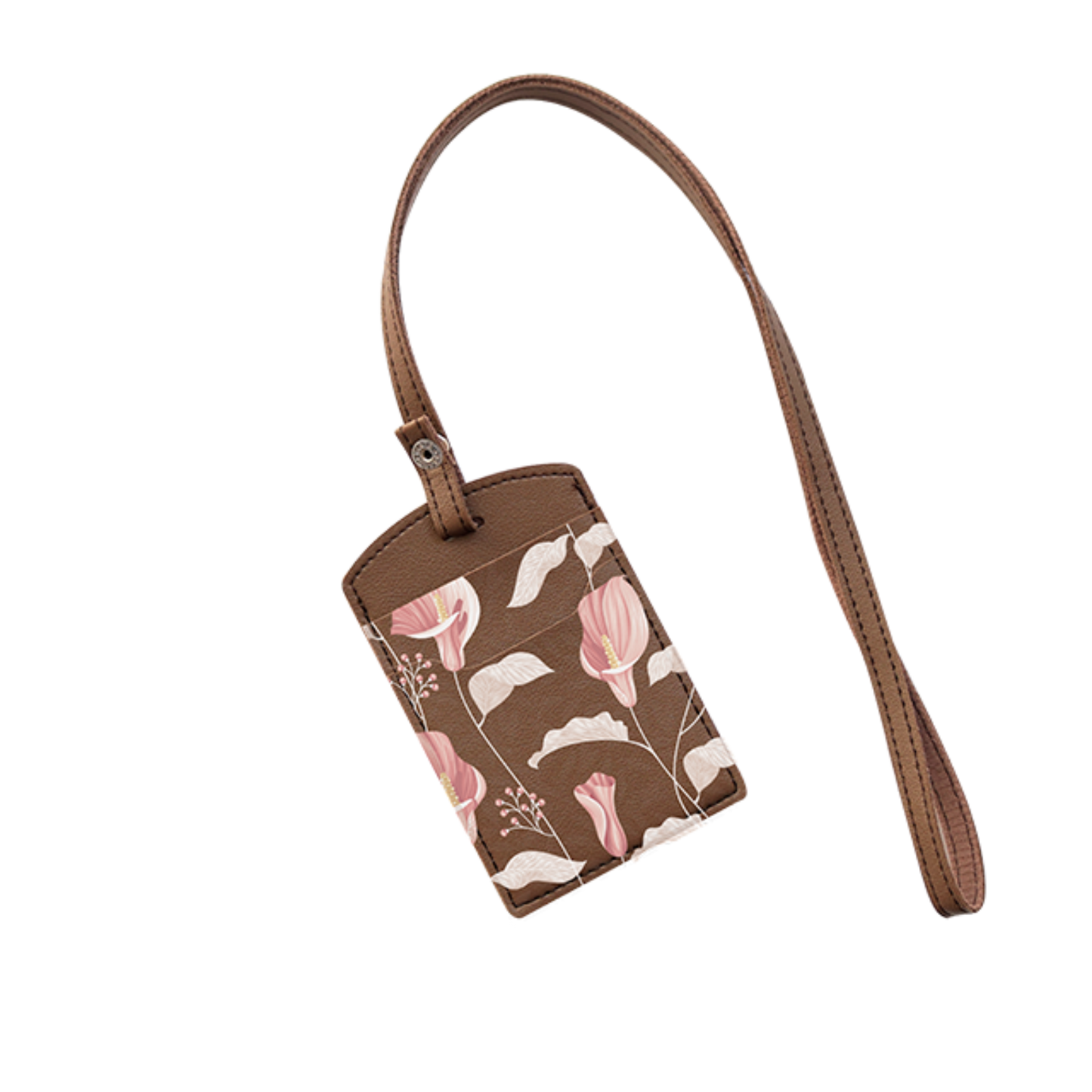 Vegan Leather Lanyard - Easter Lily