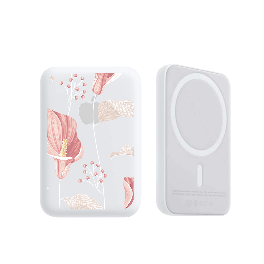 Magnetic Wireless Powerbank - Easter Lily